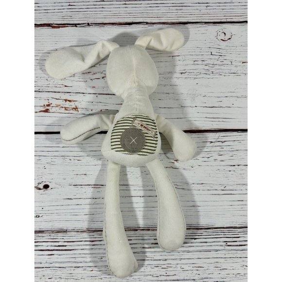 BBSKY Bunny Rabbit Lovey Plush 15" White Stitched Eyes Stuffed Animal Kids Toy - Picture 4 of 8